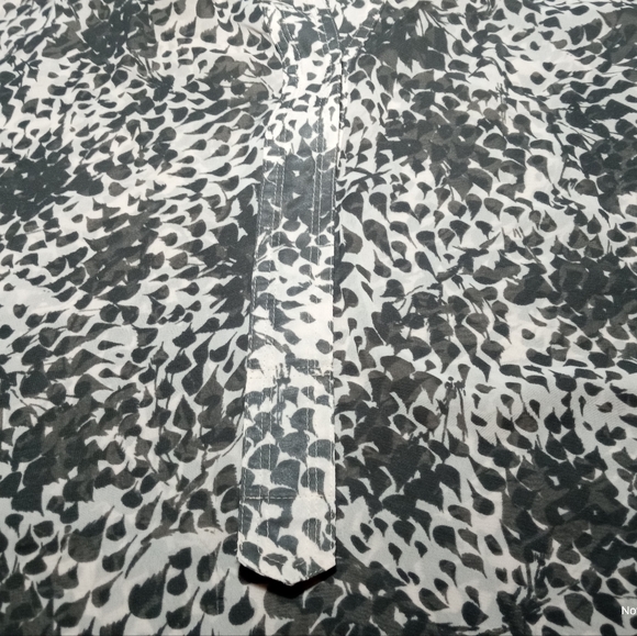 Patterson J Kincaid Beige Sheer Boho Blouse Size Small - Picture 4 of 9